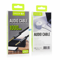 GREEN ON 3.5mm Aux Cable GR03 1M