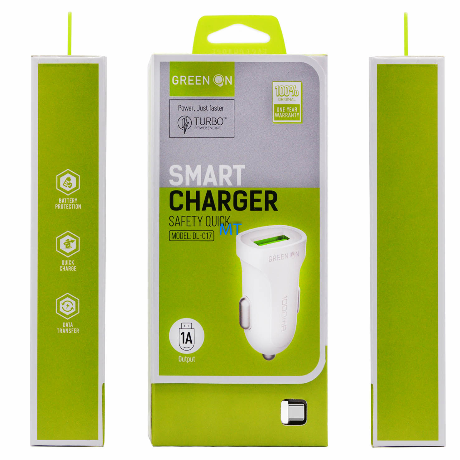 Green On Smart USB C Car Charger DL-C17, foto 5 van 5