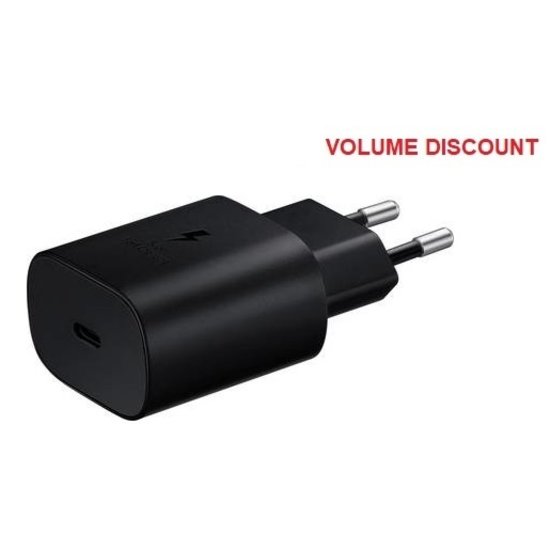 USB-C Samsung 25W Fast Charger 3.0A Black EP-TA800 BULK