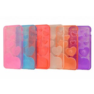 Heart Print Silicone Case 6G Plus