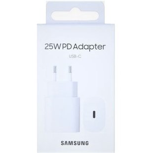 USB-C Samsung 25W PD Adapter Super Fast Charging 3.0A White EP-TA800NWEGEU Service Pack