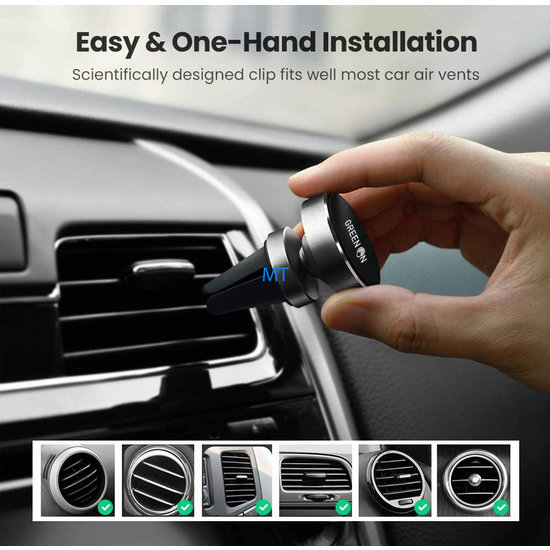 GREEN ON Magnetic Car Air Vent Mount Bracket GR14