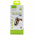 GREEN ON USB & USB-C Fast Car Charger C509Q