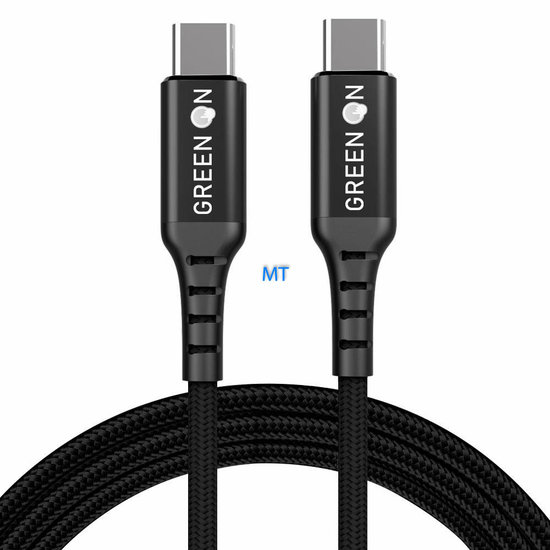 GREEN ON Dual Cable USB-C To USB-C 60W 2M GR08
