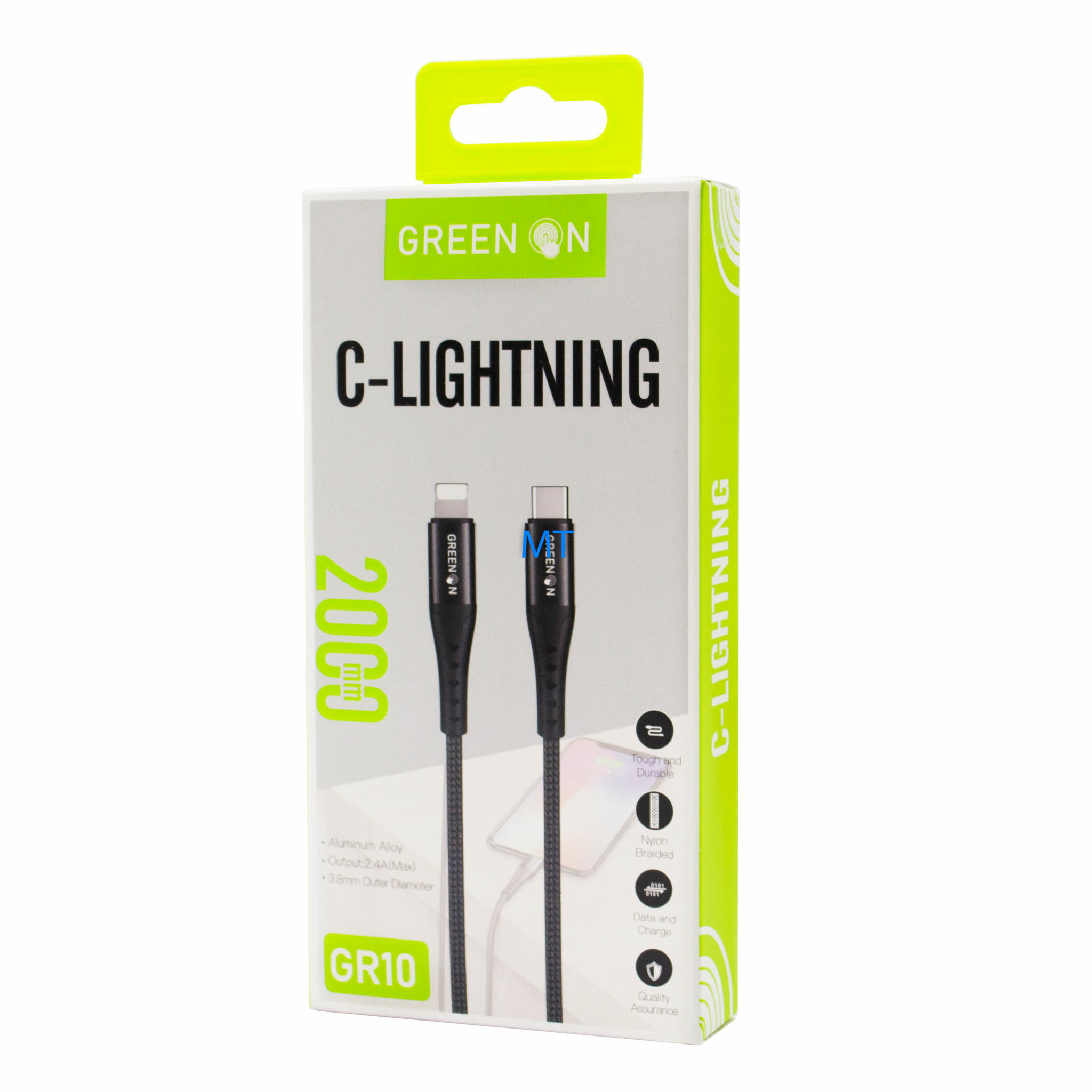 GREEN ON Cable USB-C To USB Lightning 2M GR10, foto 5 van 6