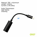 GREEN ON Audio Adapter 2 In 1 Charging en Music Converter GR07