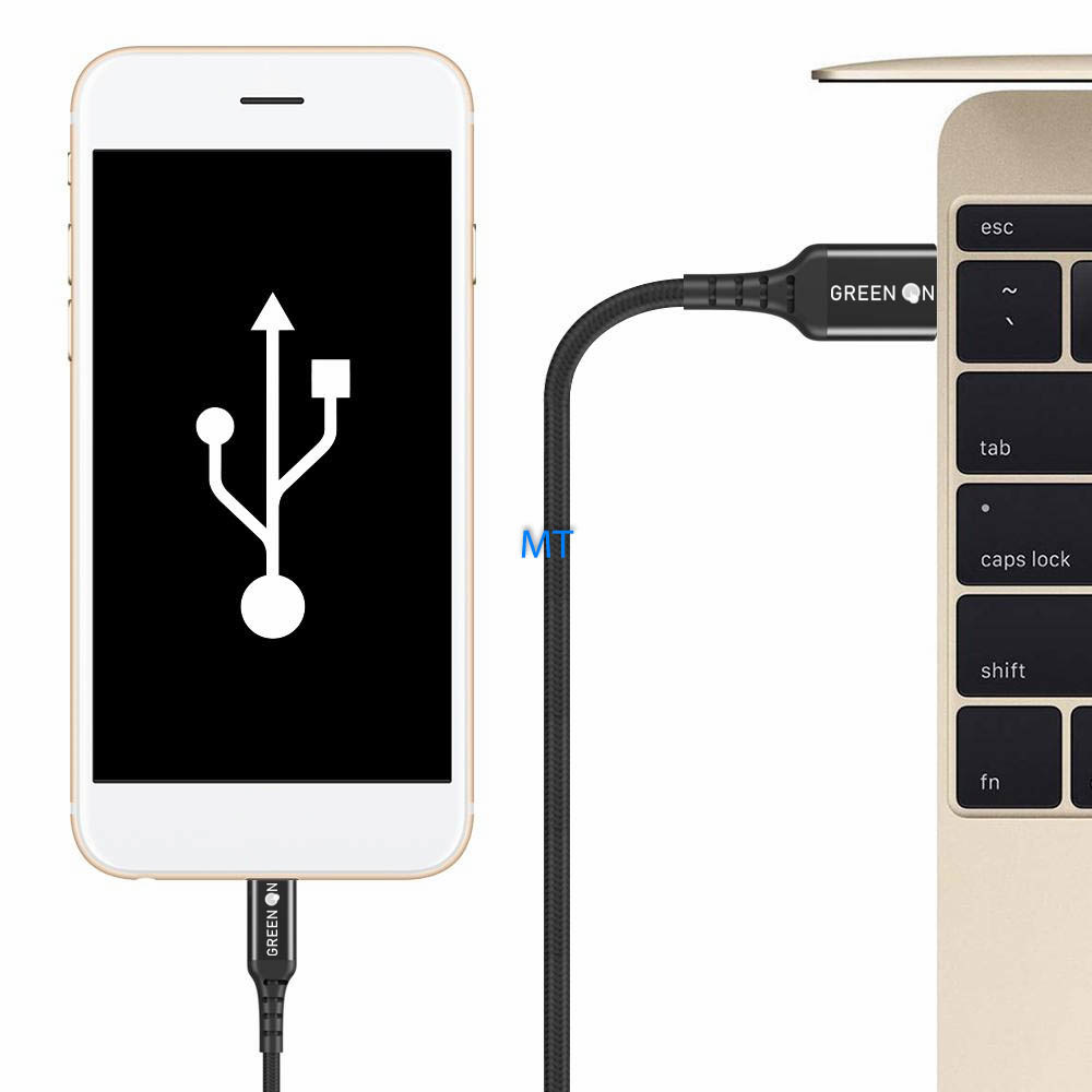 GREEN ON Cable USB-C To USB Lightning 1.2M GR11, foto 3 van 6