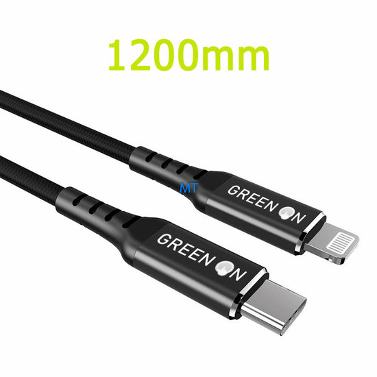 GREEN ON Cable USB-C To USB Lightning 1.2M GR11