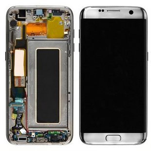 LCD Samsung Galaxy S7 Edge G935 GH97-18533B Silver Service Pack