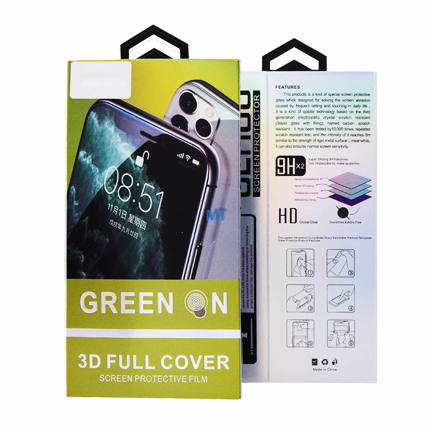 Glass GREEN ON Pro 3D Galaxy Note 20, foto 4 van 4