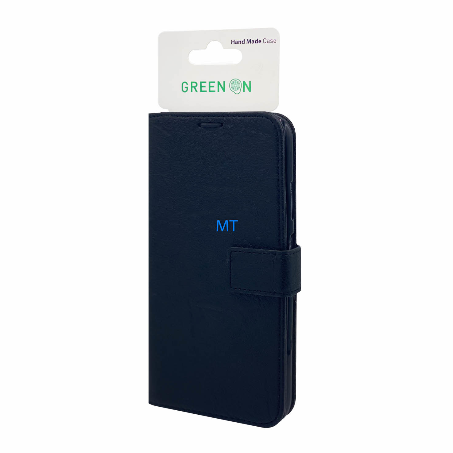 GREEN ON GREEN ON Luxury Book Case Xiaomi Redmi Note 9, foto 2 van 6
