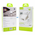 GREEN ON 20W Dual PD + QC3.0 Travel Charger A2316C-EU Lightning