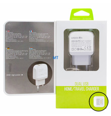 GREEN ON 20W Dual PD + QC3.0 Travel Charger A2316C-EU Lightning