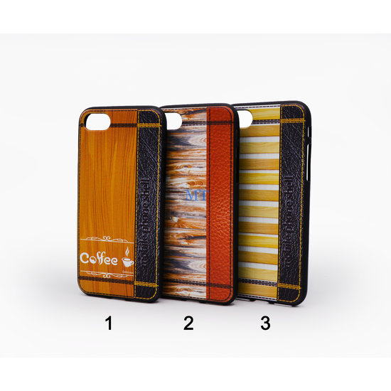 Light Brown Wood TPU Case I-phone 7/8/SE 2020/SE 2022