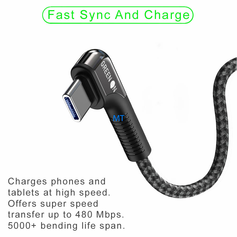 GREEN ON USB-C Game Cable 1.2M GR19, foto 3 van 6