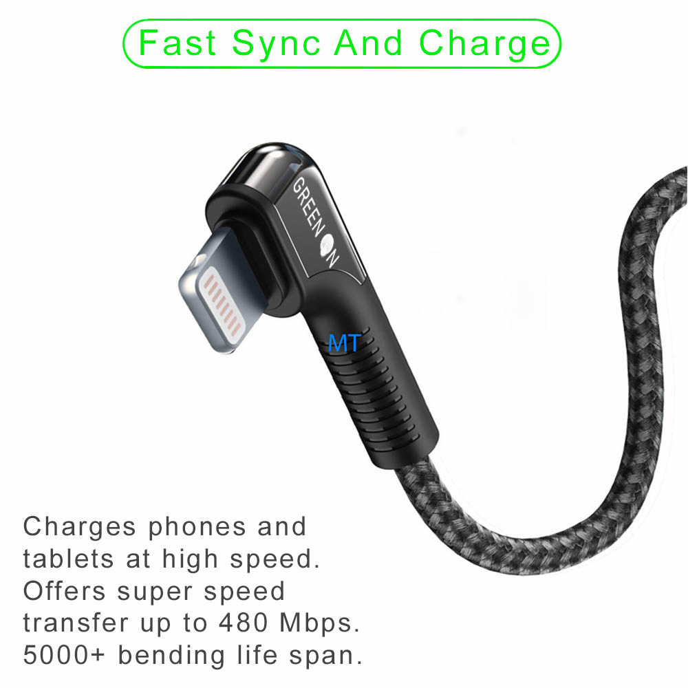 GREEN ON Lightning Game Cable 1.2M GR20, foto 3 van 6