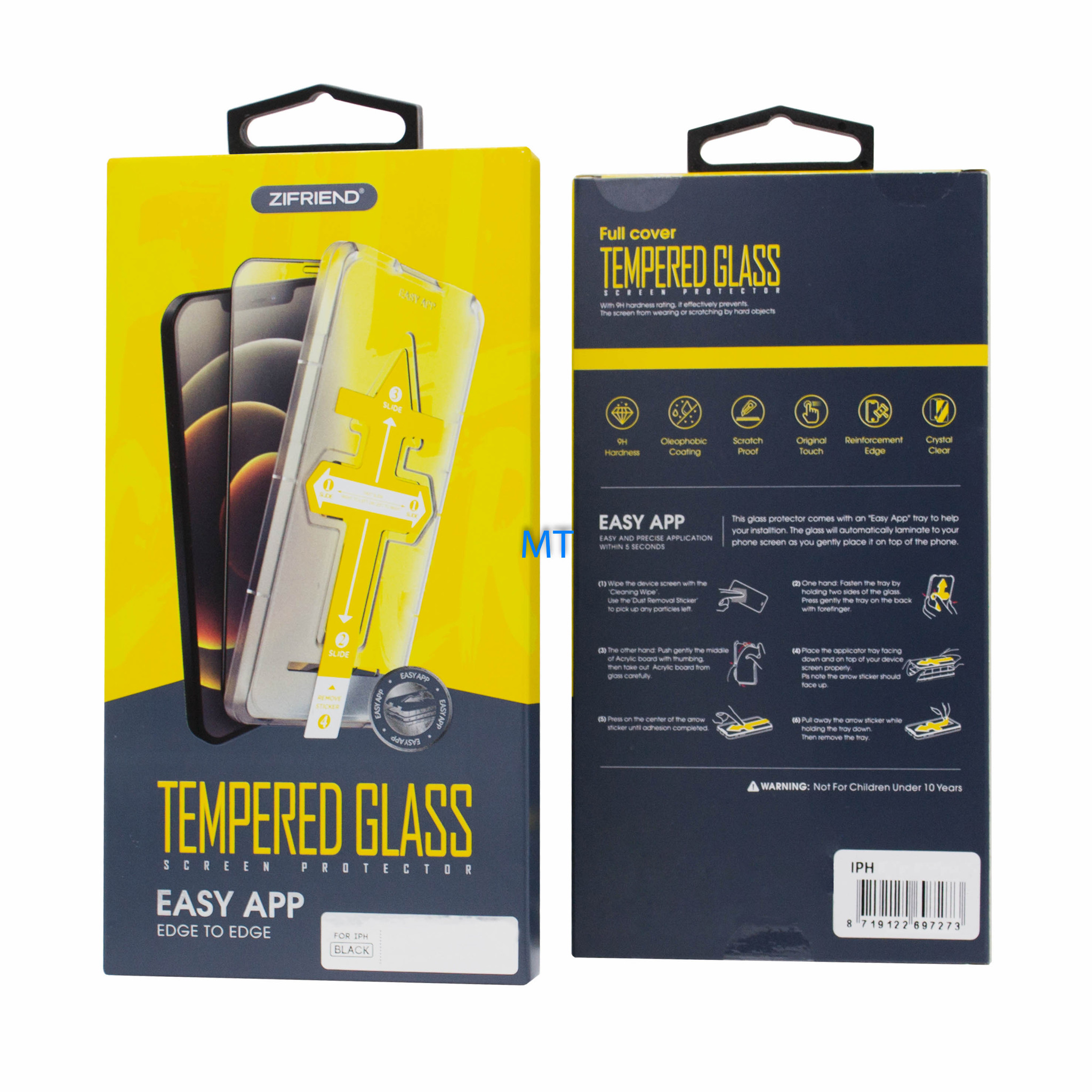 Glass 3D Easy APP Edge to Edge for i-Phone 13 Pro Max, foto 6 van 6