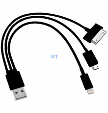 TCC13 3-in-1 High Speed Lightning / Micro 30 Pin Cable 1.5M