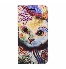 Cute Cat Print Bookcase For I-Phone 6