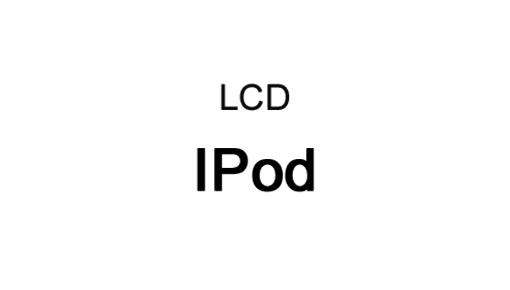 LCD e Touch per I-Pod