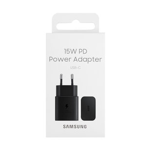 Samsung PD Power Adapter EP-T1510NBEGEU USB-C 15W No Cable Black Service Pack