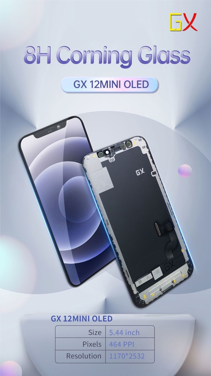 GX OLED Hard LCD & Touch For I-Phone 12 Mini | MTimpex.com