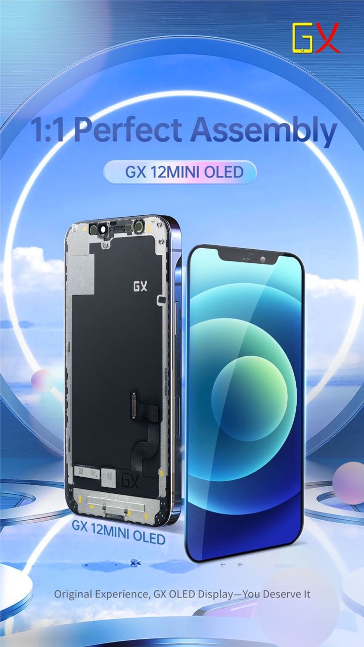 GX OLED Hard LCD & Touch For I-Phone 12 Mini | MTimpex.com