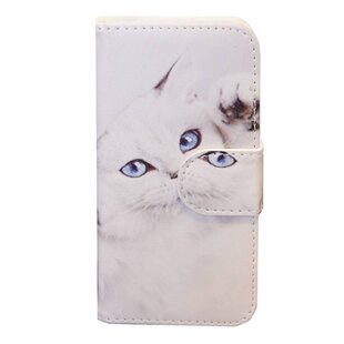 Galaxy S3 I9300 White Cat Book Case