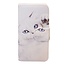 Galaxy S3 Mini i8190 White Cat Book Case