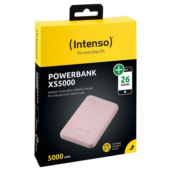 POWERBANK  Intenso XS5000 5000mAh USB-A/Type C  POWERBANK Pink