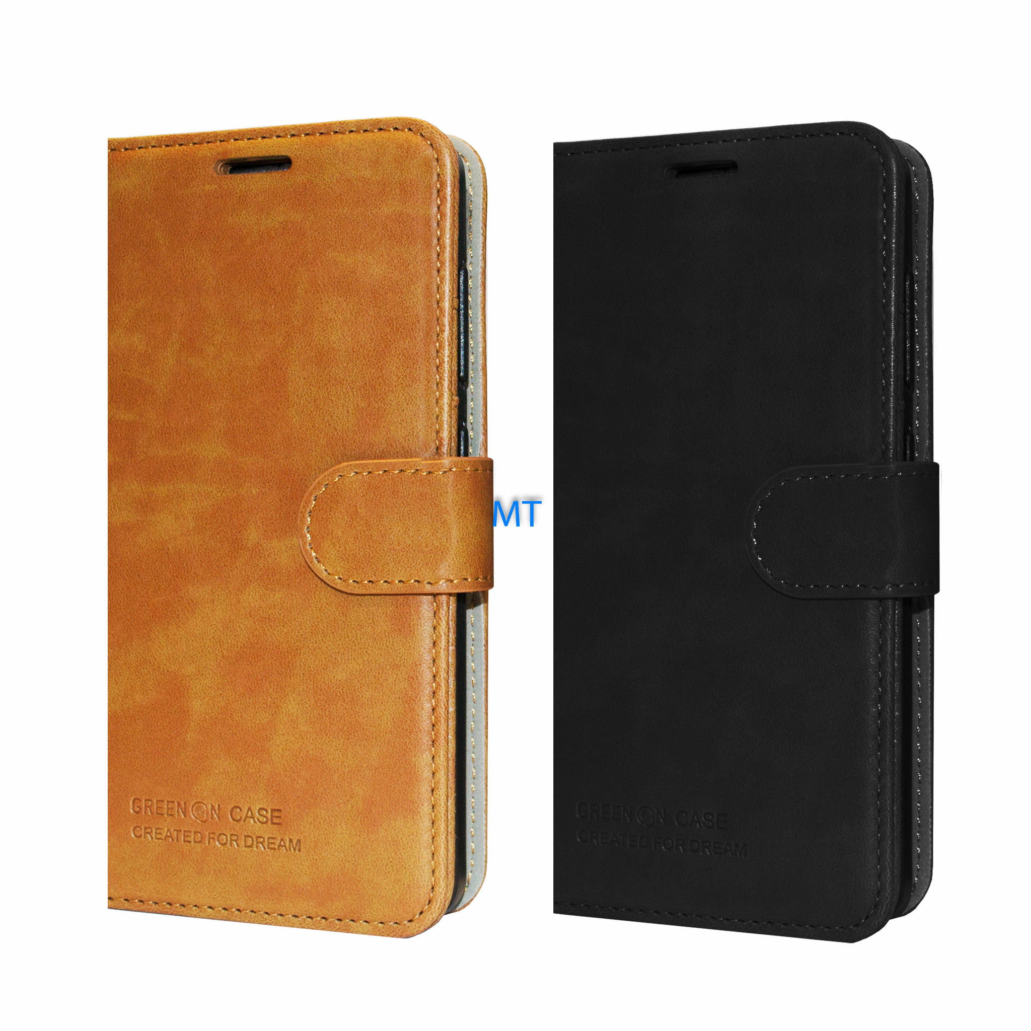 GREEN ON Protection Leather Book Case For I-Phone 13 Pro Max, foto 2 van 4