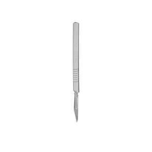 Stainless Steel Scalpel Handle With 10Pcs Blade