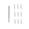 Stainless Steel Scalpel Handle With 10Pcs Blade