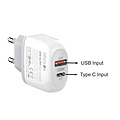 GREEN ON 20W Dual PD + QC3.0 Travel Charger A2316C-EU