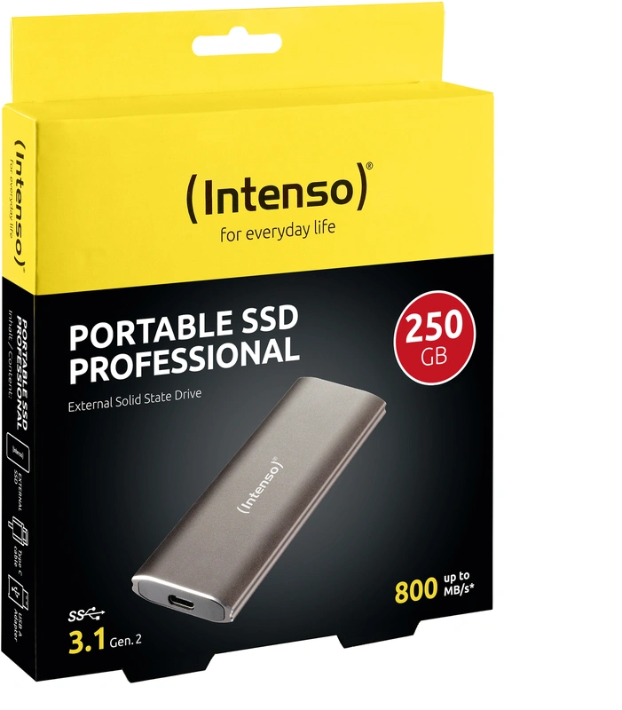 Intenso Professional portable SSD 250 GB - USB 3.1 Gen 2