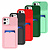 GREEN ON Card Case Anti Shock Silicone With Camera Slider For I-Phone 11 Pro