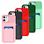 GREEN ON Card Case Anti Shock Silicone With Camera Slider For IPhone 12