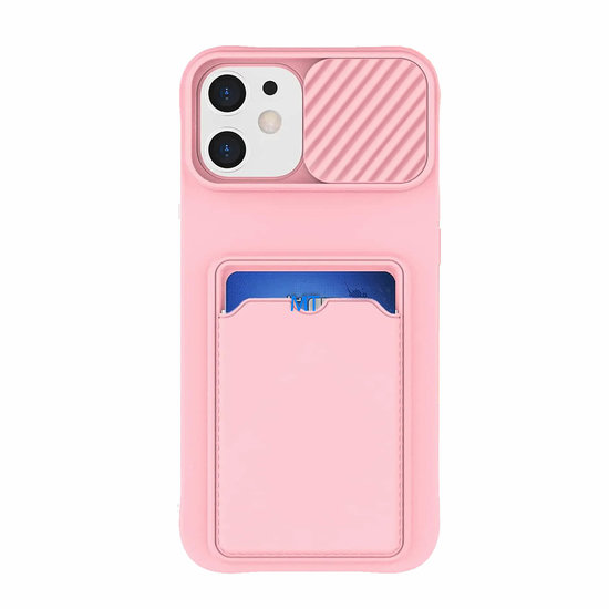 GREEN ON Card Case Anti Shock Silicone With Camera Slider For I-Phone 12 Pro Max