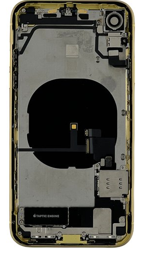 Frame Back Housing Assembly for IPhone XR Yellow Non Original