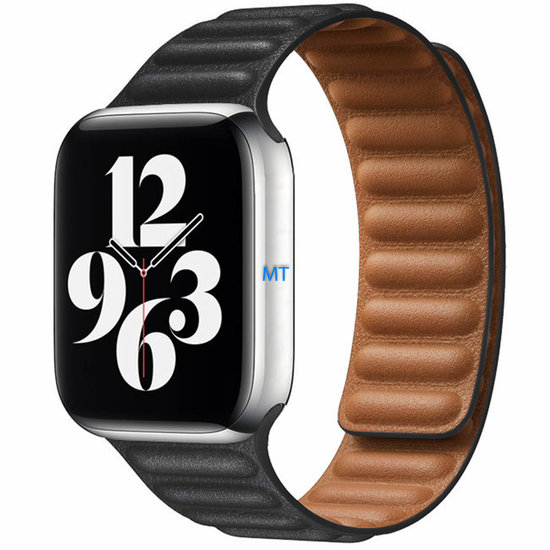 Magnetic Leather Band Link For A-pple Watch 45-44-42mm