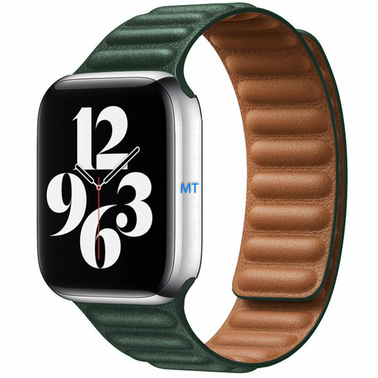 Magnetic Leather Band Link For A-pple Watch 45-44-42mm