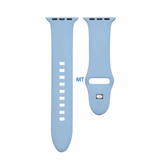 Silicone Strap With Rectangle Holes For A-pple Watch 45-44-42mm