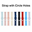 Silicone Strap With Circle Holes For A-pple Watch 45-44-42mm