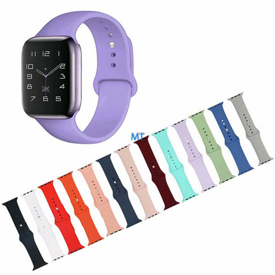 Silicone Strap With Circle Holes For A-pple Watch 45-44-42mm