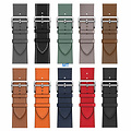 Leather look Band For A-pple Watch 45-44-42mm