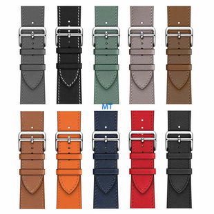 Leather look Band For A-pple Watch 45-44-42mm