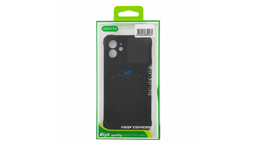 GREEN ON Card Case Anti Shock Silicone With Camera Slider