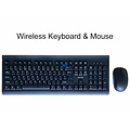 GREEN ON Wireless Keyboard & Mouse QWERTY US Set 2,4GHz GR27