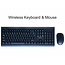 GREEN ON  GREEN ON 2.4GHz Wireless Keyboard QWERTY & Mouse GR27