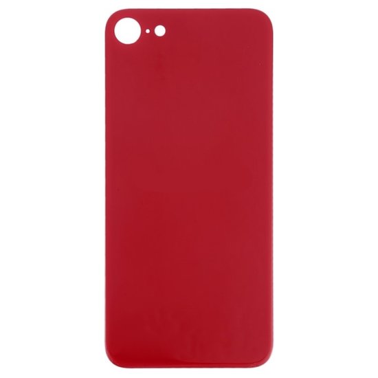Big Hole Back Cover Glass For IPhone 8G Red